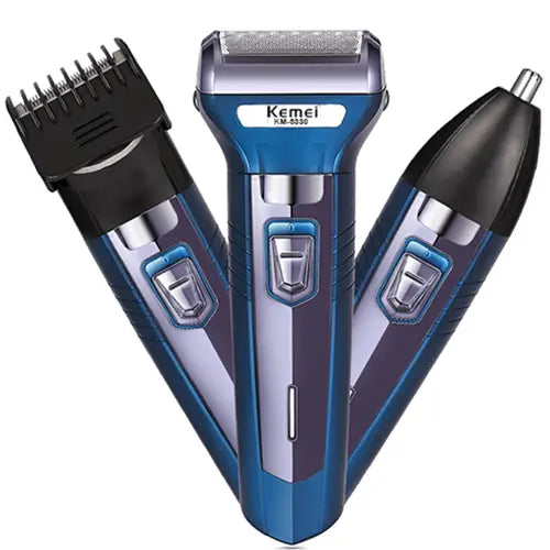 Kemei KM-6330, a versatile 3-in-1 rechargeable shaving machine