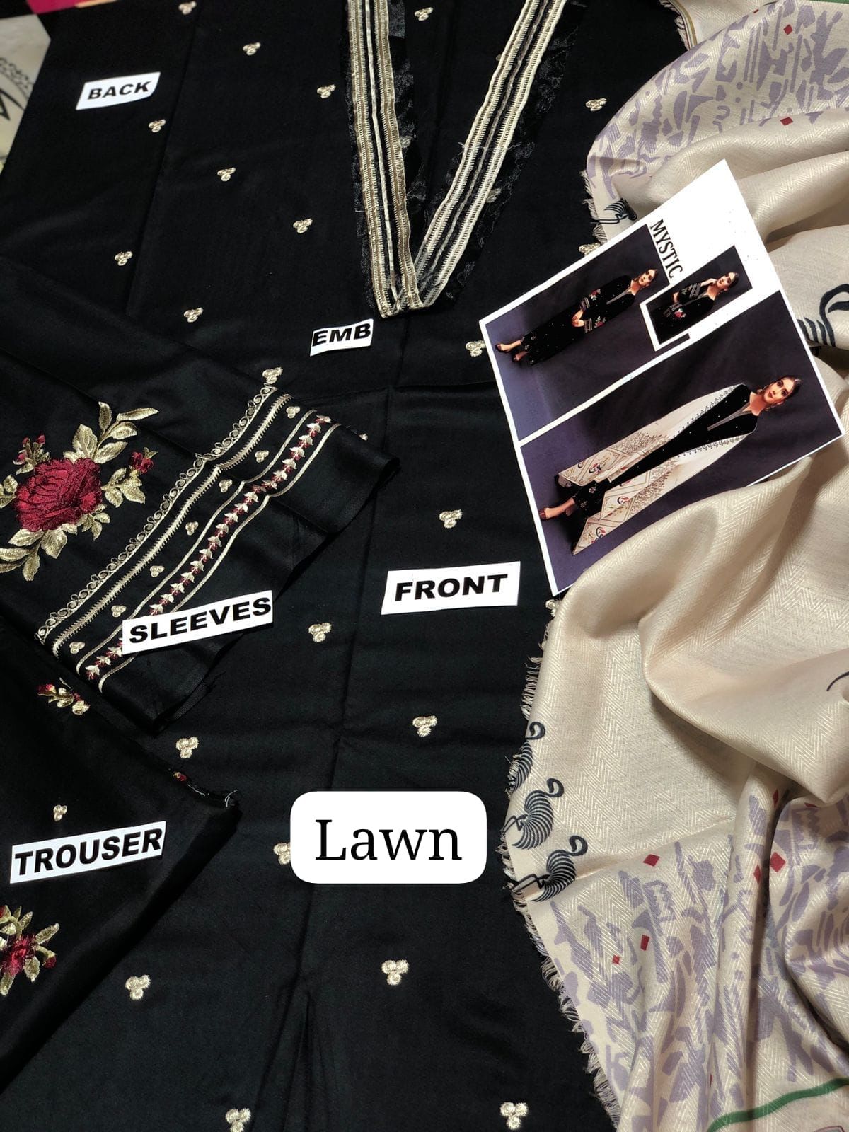 URGE – Premium 3-Piece Lawn Embroidered Suit
