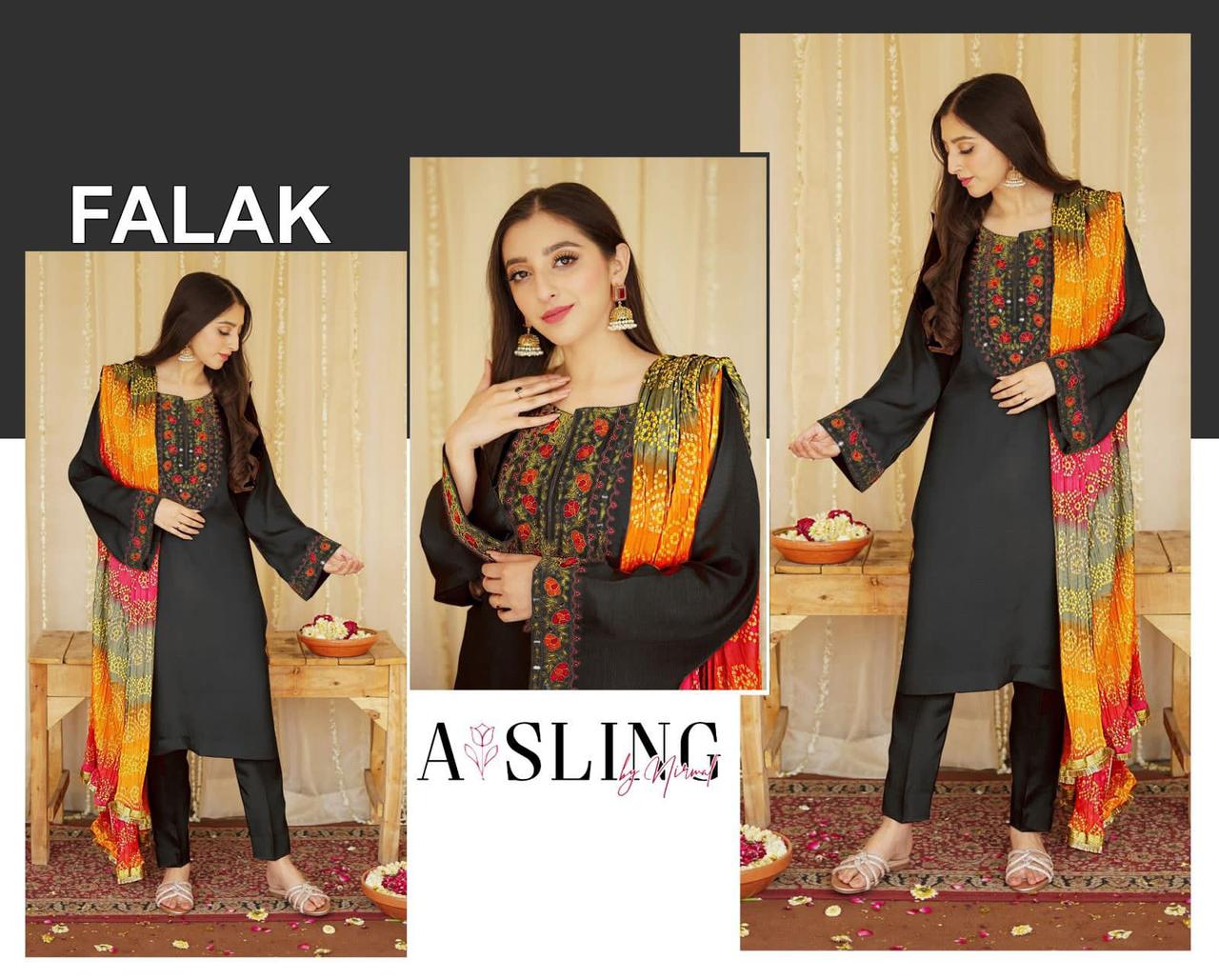 AISLING – Elegant 3-Piece Embroidered Lawn Suit