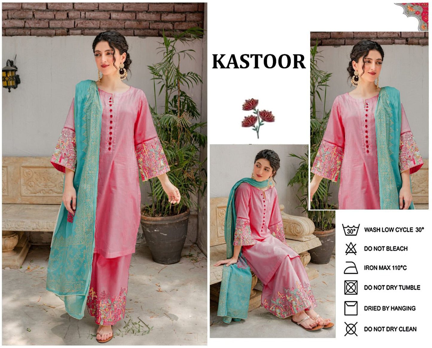 AISLING – Elegant 3-Piece Embroidered Lawn Suit