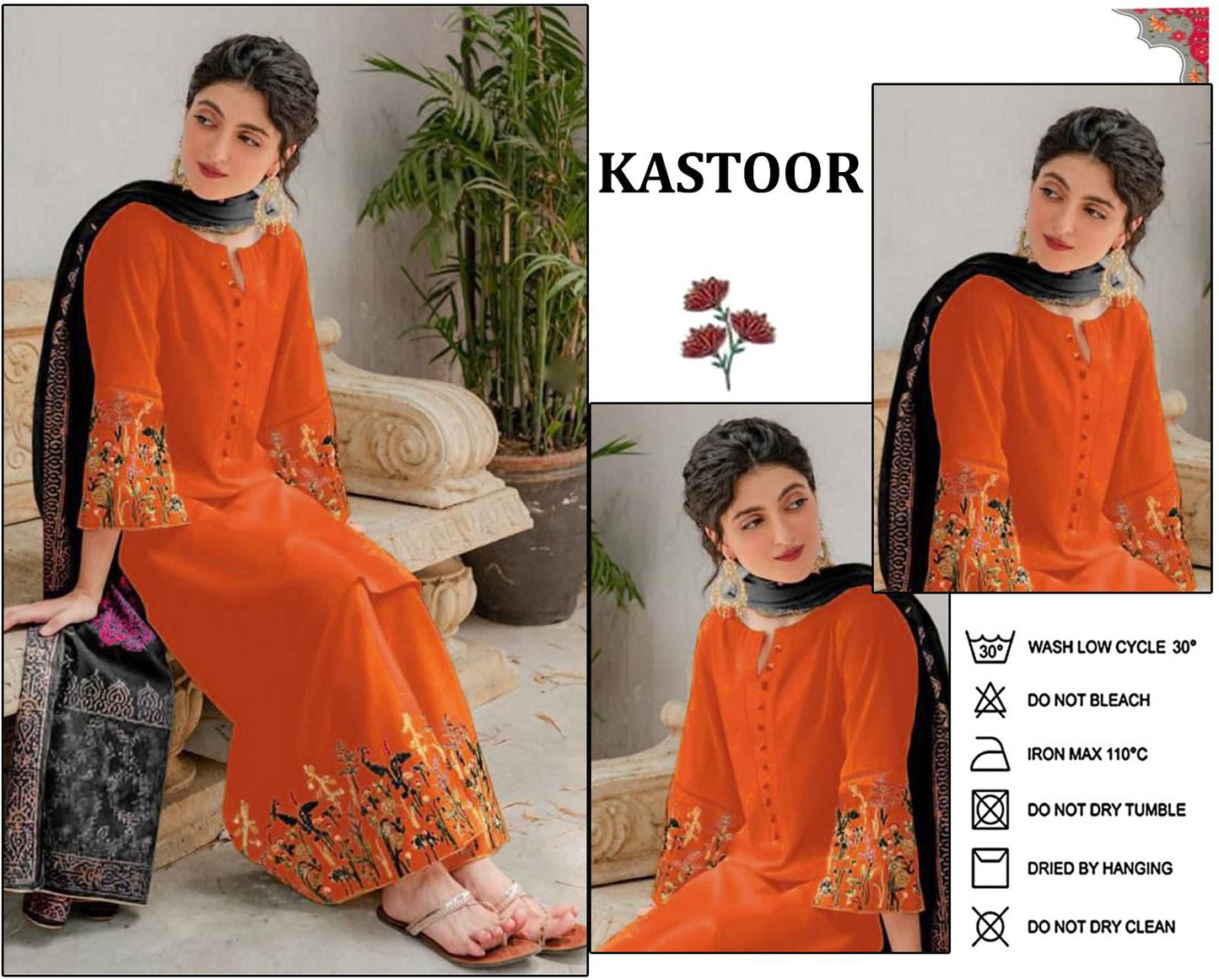 AISLING – Elegant 3-Piece Embroidered Lawn Suit