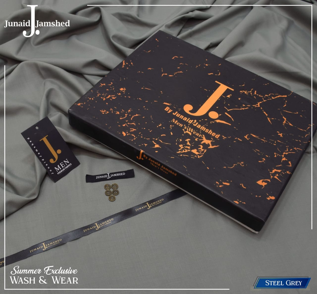 J• (MEN) WASH & WEAR – Premium Men’s Shirt Fabric
