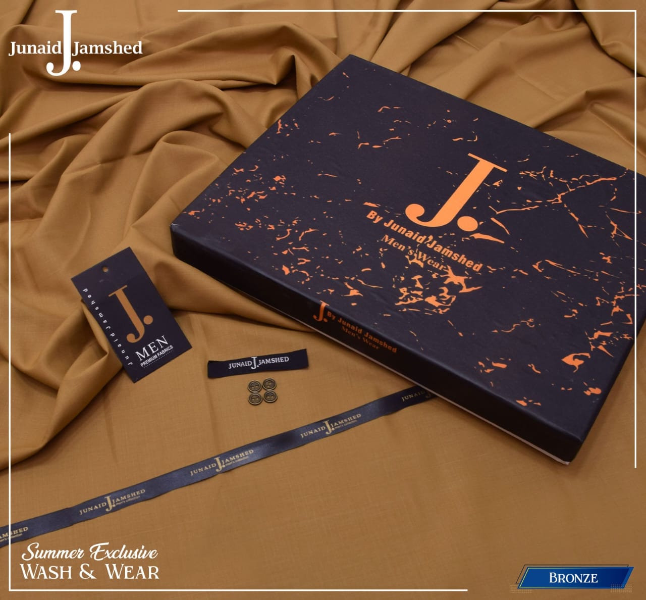 J• (MEN) WASH & WEAR – Premium Men’s Shirt Fabric