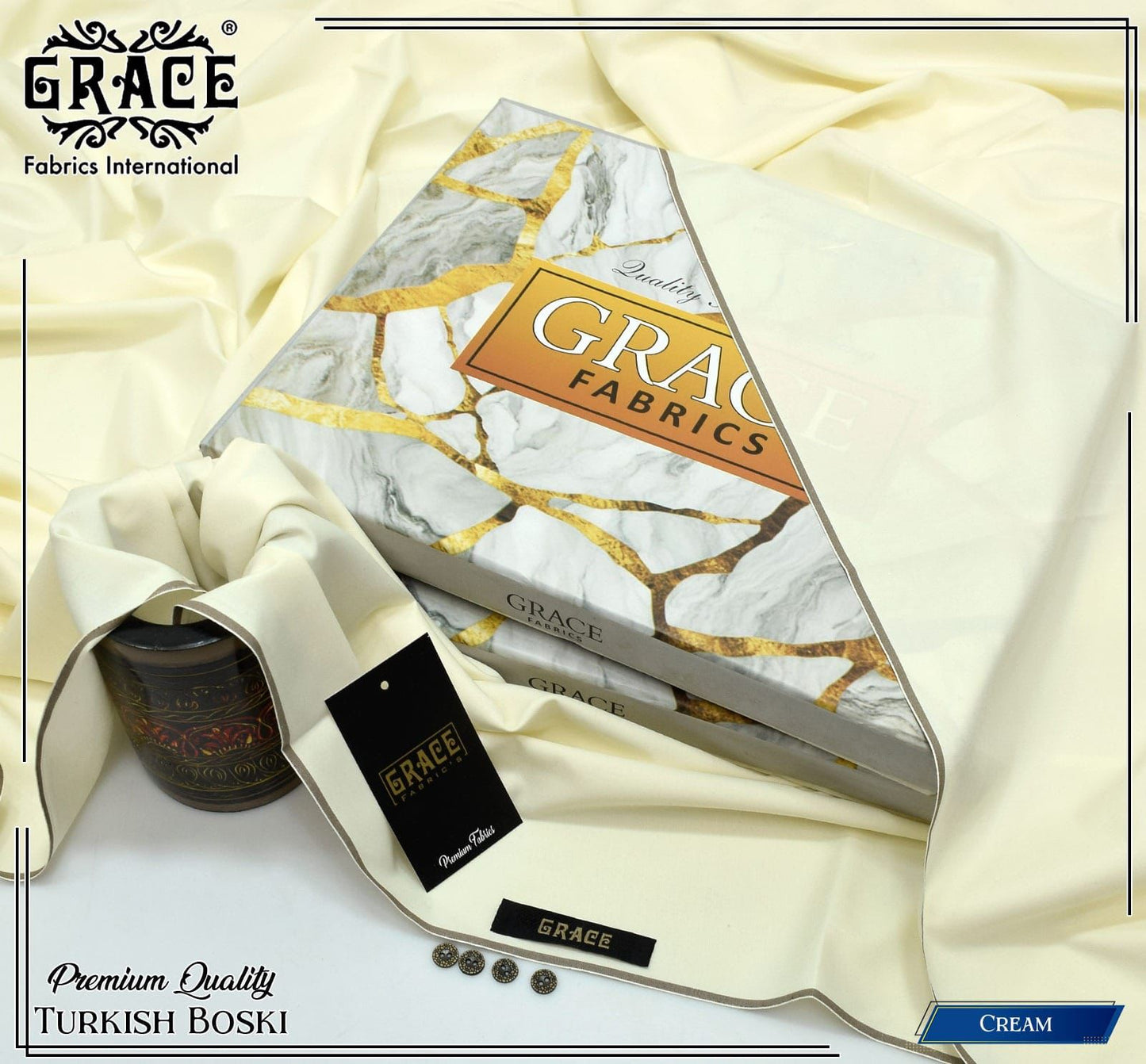 TURKISH BOSKI by GRACE FABRICS – Premium Unstitched Four Seasons Fabric