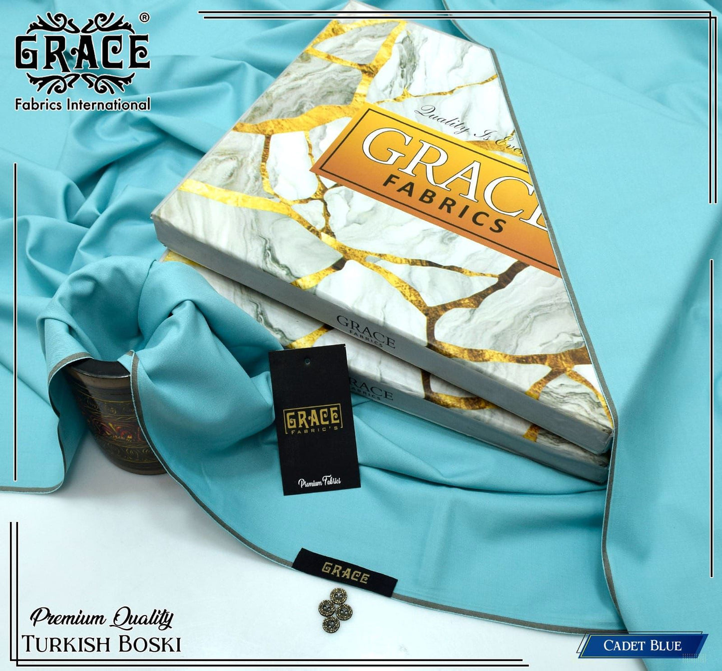 TURKISH BOSKI by GRACE FABRICS – Premium Unstitched Four Seasons Fabric