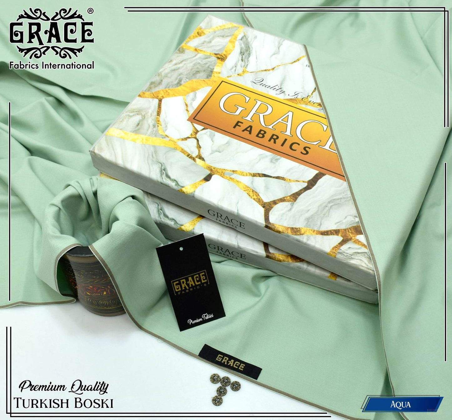 TURKISH BOSKI by GRACE FABRICS – Premium Unstitched Four Seasons Fabric
