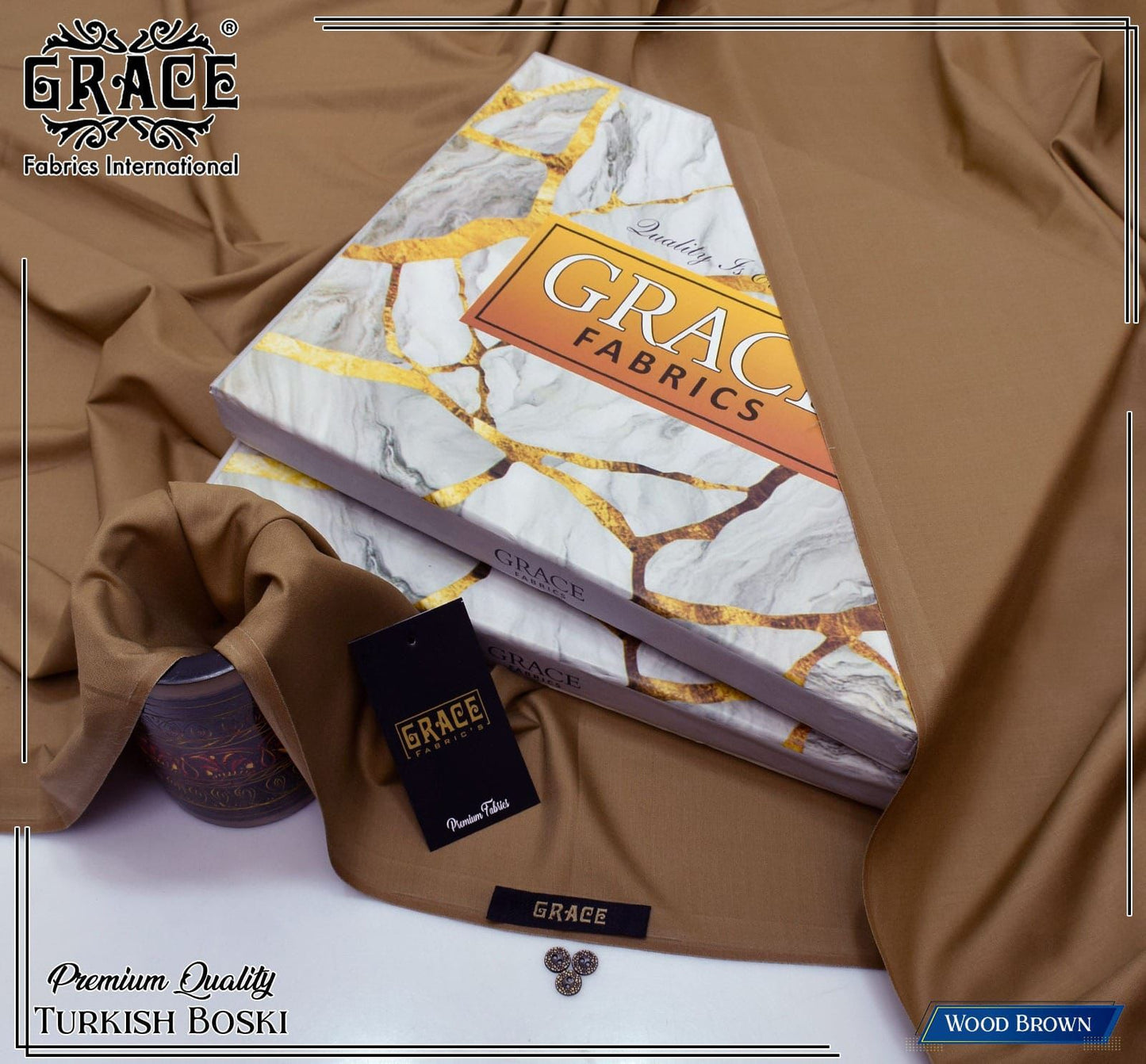 TURKISH BOSKI by GRACE FABRICS – Premium Unstitched Four Seasons Fabric