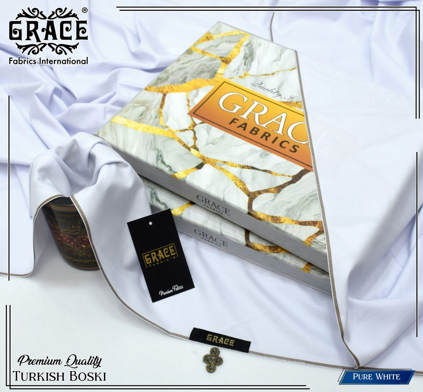 TURKISH BOSKI by GRACE FABRICS – Premium Unstitched Four Seasons Fabric