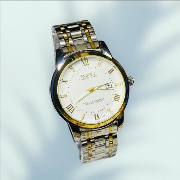 Fngeen 2081 Stainless Steel Stylish Men Quartz Watch