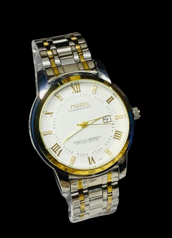 Fngeen 2081 Stainless Steel Stylish Men Quartz Watch