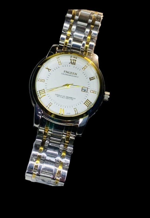 Fngeen 2081 Stainless Steel Stylish Men Quartz Watch