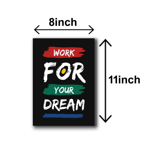 Pack of 6 Motivational Wooden Frames