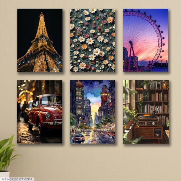 Set of 6 Wooden Canvas Frames