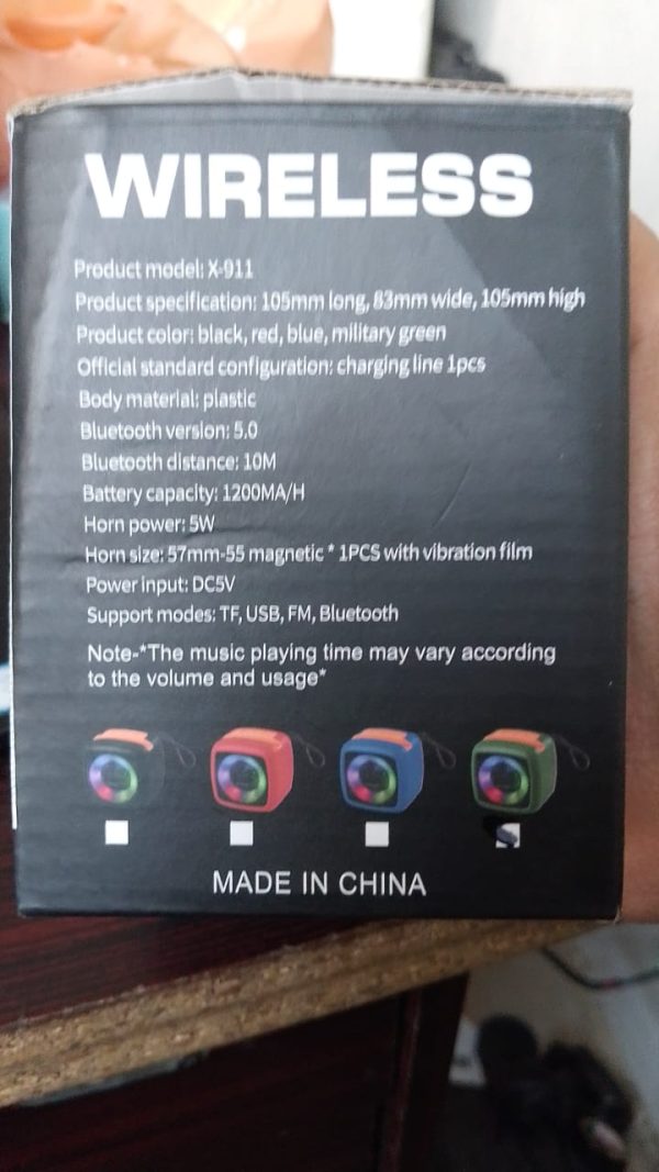 X-911 BT Wireless Speaker