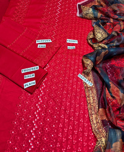 DeCLARE – Classic 3 Pc Premium Lawn Suit