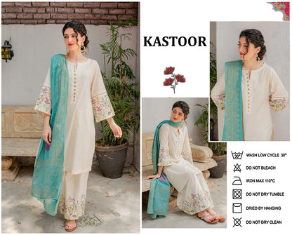 AISLING – Elegant 3-Piece Embroidered Lawn Suit
