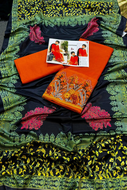 AISLING – Elegant 3-Piece Embroidered Lawn Suit