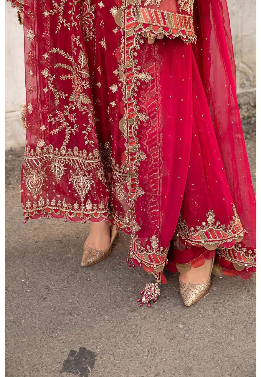 MARIA.B – Elegant 3-Piece Premium Chiffon Embroidered Suit