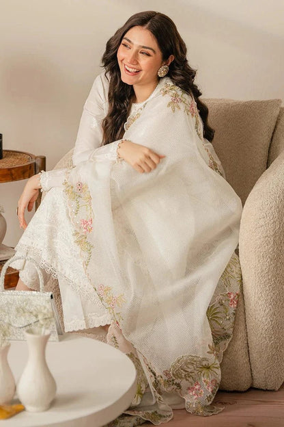CROSS STITCH – Elegant 3-Piece Embroidered Lawn Suit