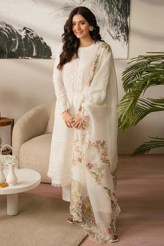 CROSS STITCH – Elegant 3-Piece Embroidered Lawn Suit