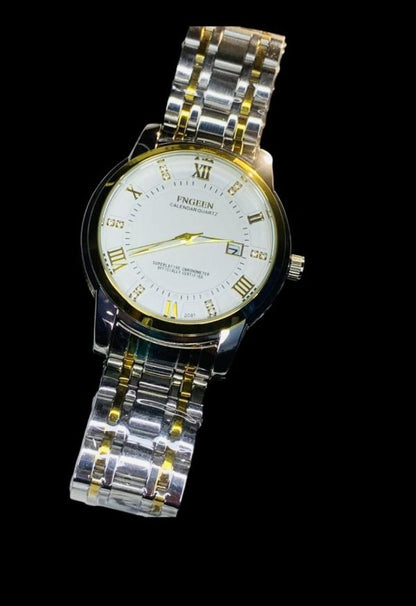 Fngeen 2081 Stainless Steel Stylish Men Quartz Watch