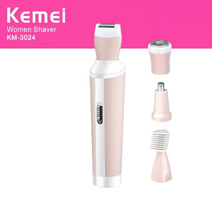 Kemei 4-in-1 Rechargeable Hair Remover