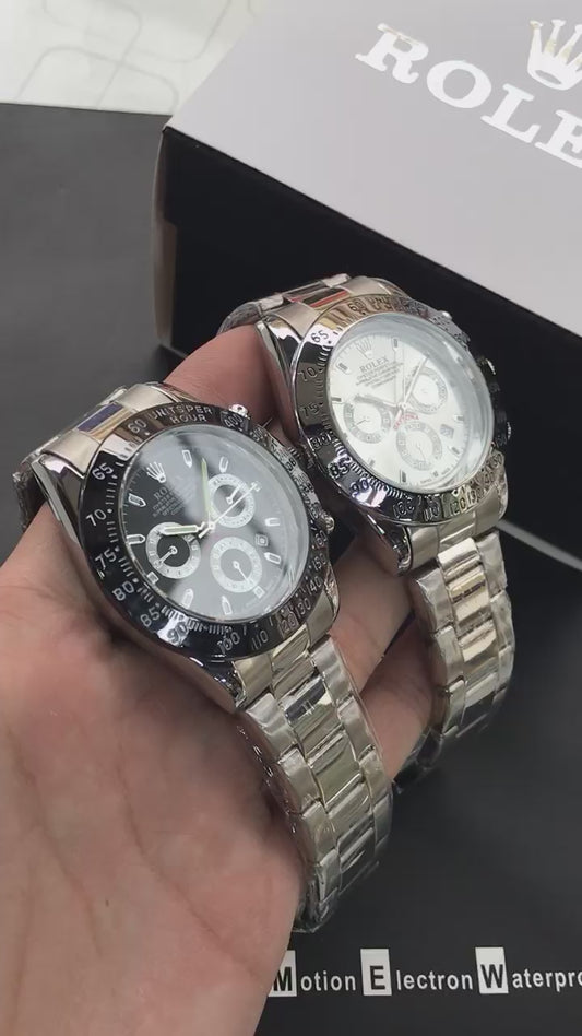 Rolex Daytona Rotating Bezel Quartz Watch for Men
