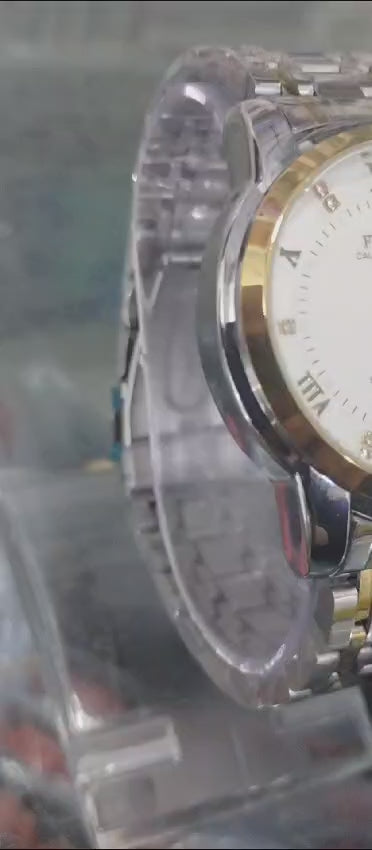 Fngeen 2081 Stainless Steel Stylish Men Quartz Watch
