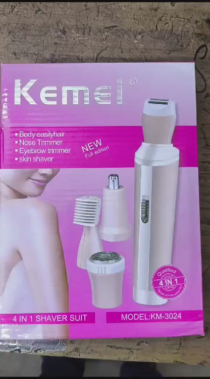 Kemei 4-in-1 Rechargeable Hair Remover