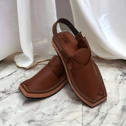 Brown Leather Shoes Kheri