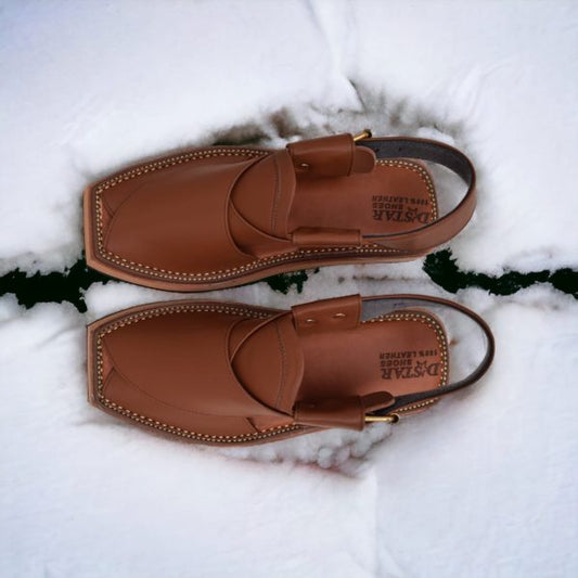 Brown Leather Shoes Kheri